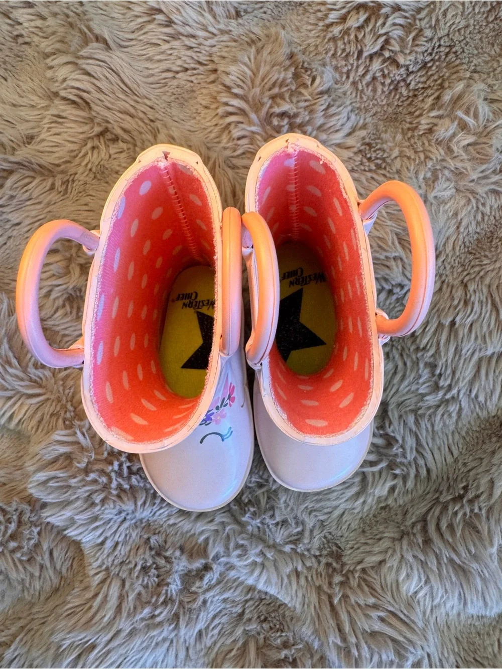 Pink Unicorn Rain Boots NWOT
